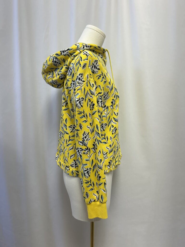 alice + olivia Yellow Floral Terry Hoodie