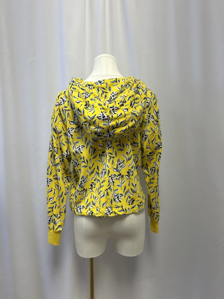 alice + olivia Yellow Floral Terry Hoodie