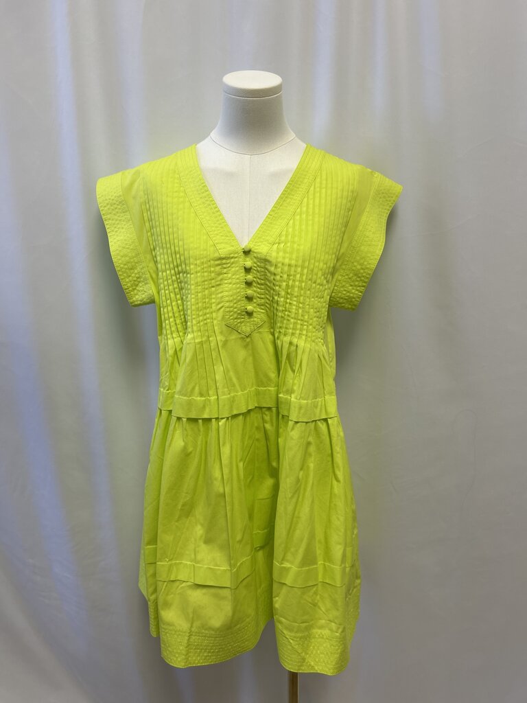 Hunter Bell Lime Pink Tuck Dress