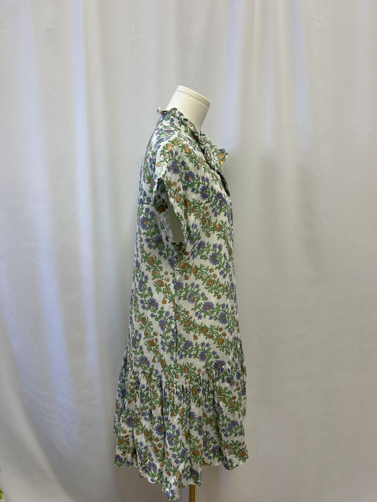Oliphant Purple Floral Mini Dress