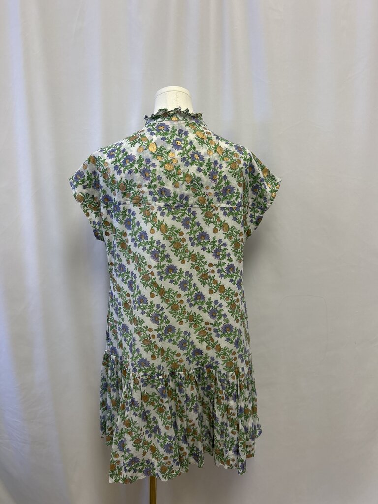 Oliphant Purple Floral Mini Dress