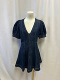 Pilcro Denim Puff Sleeve Mini Dress
