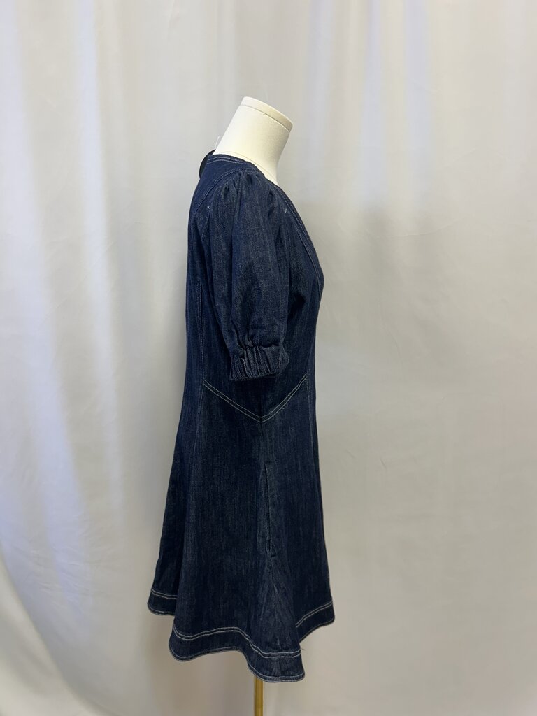 Pilcro Denim Puff Sleeve Mini Dress