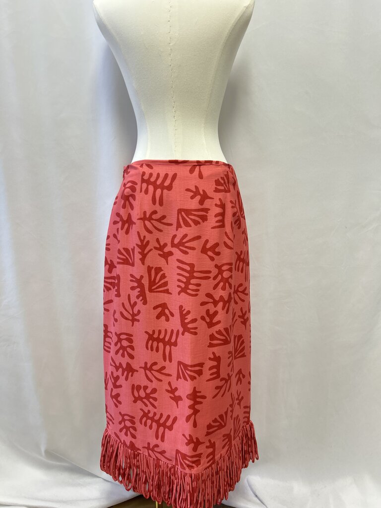 Hyacinth House Coral Fringe Skirt