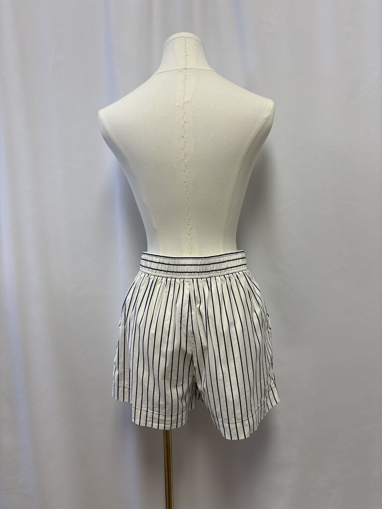 Reformation Black Striped Shorts