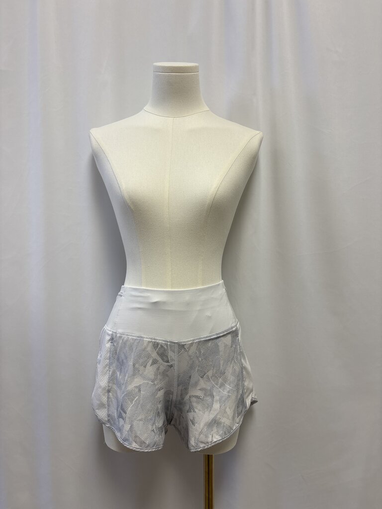 Lululemon White Printed Short