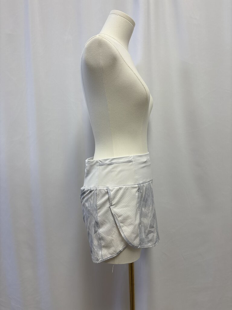 Lululemon White Printed Short