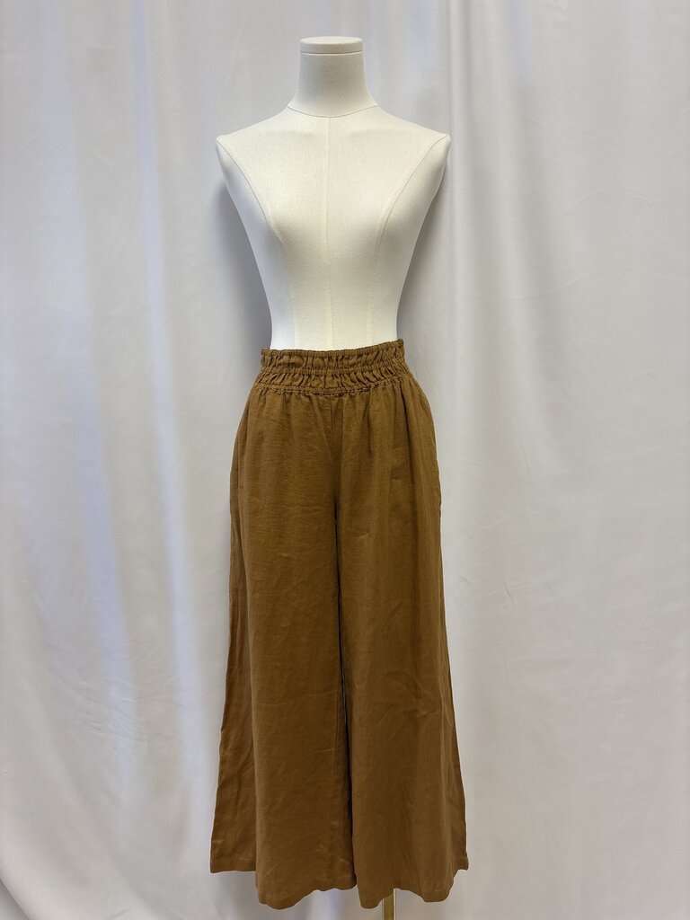 Anthropologie Bronze Pull on Pant NWT