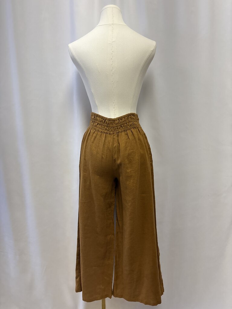 Anthropologie Bronze Pull on Pant NWT