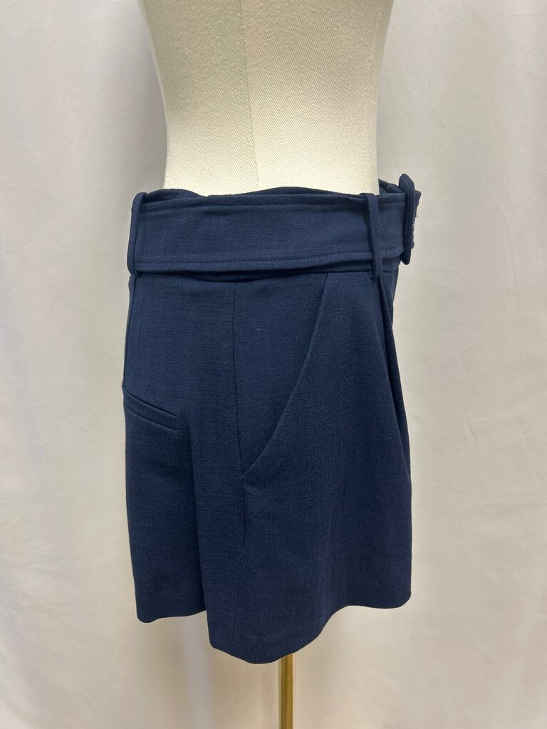 Veronica Beard Navy Belted Shorts