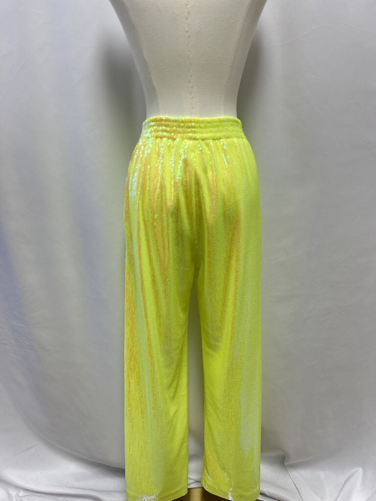 MM6 Yellow Sequin Track Pant NWT