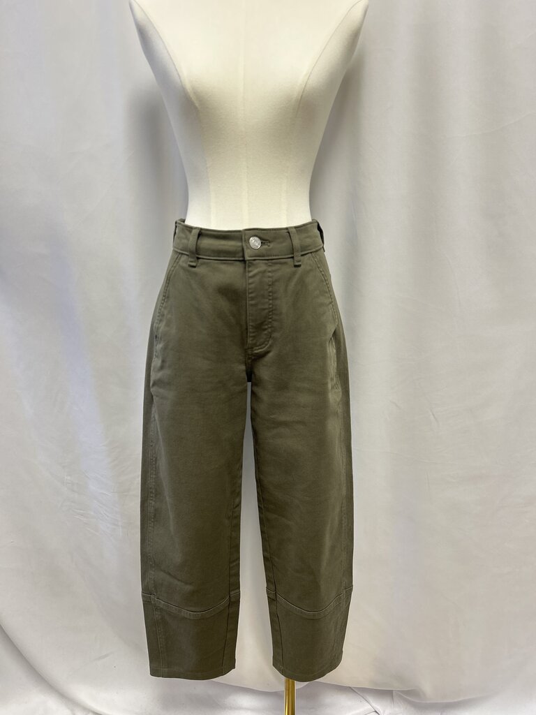 Everlane Olive Barrel Jean