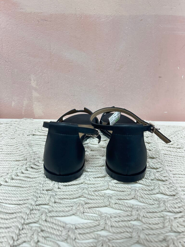 Hermes Black Santorini Sandal w/Box
