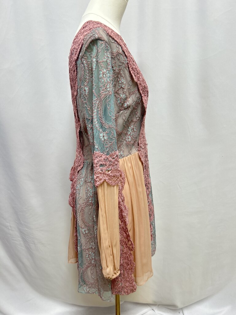 Alexis Mauve and Sage Lace Mini Dress NWT