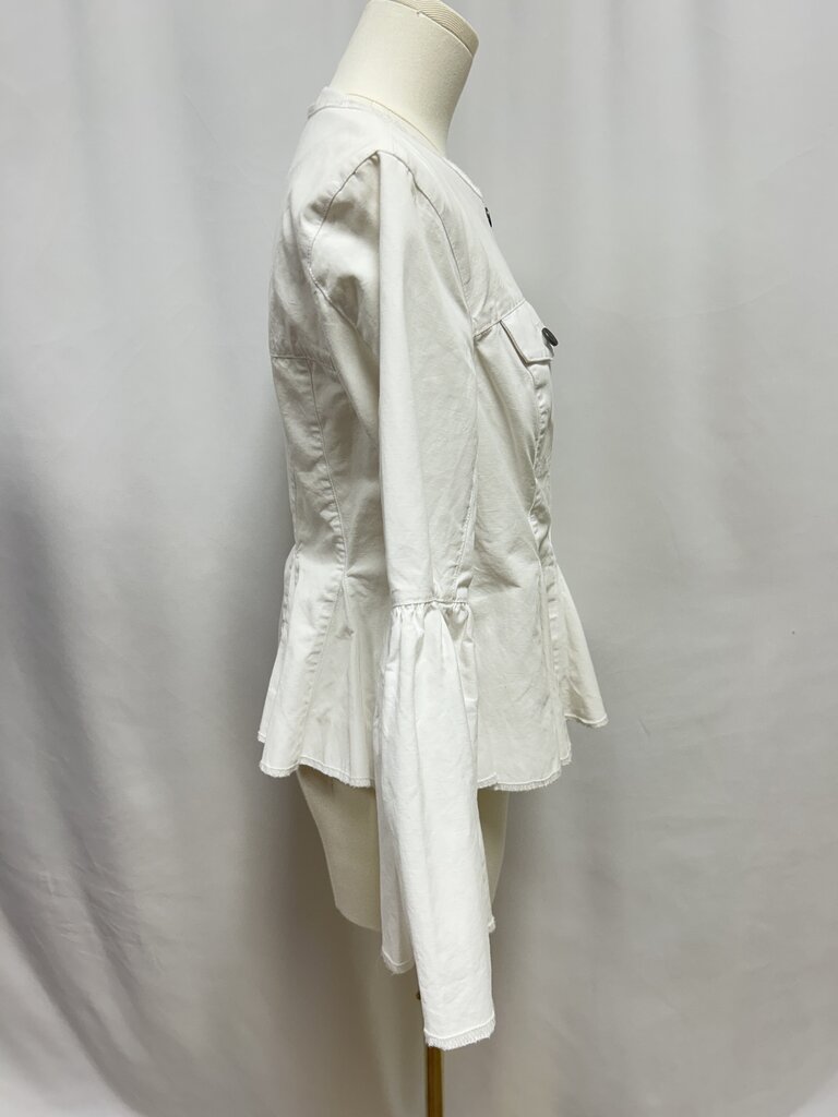 Cinq a Sept White Bell Sleeve Jacket