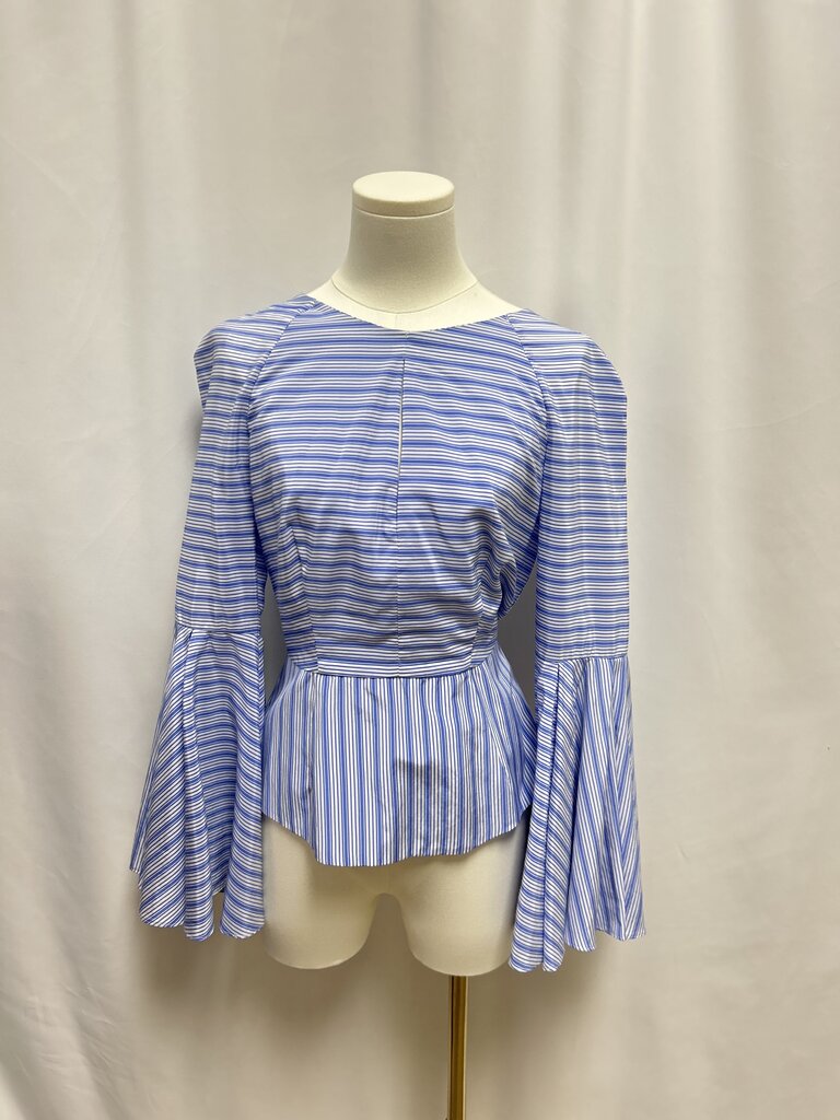 Milly Blue Striped Blouse