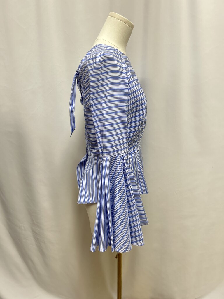 Milly Blue Striped Blouse