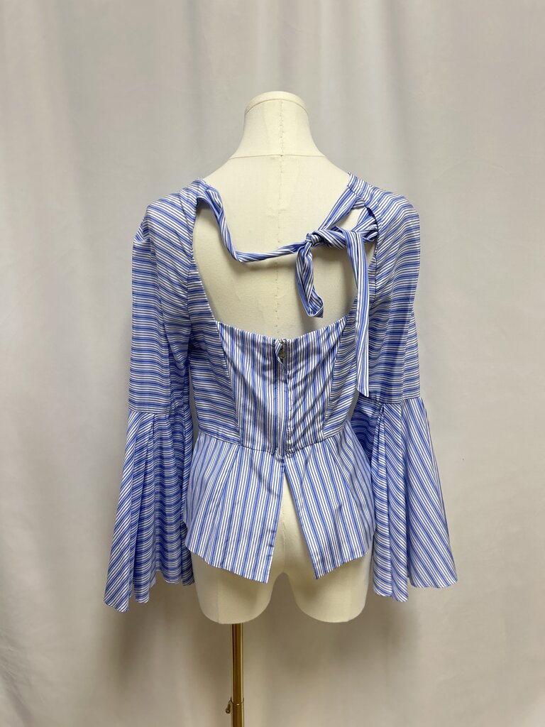 Milly Blue Striped Blouse