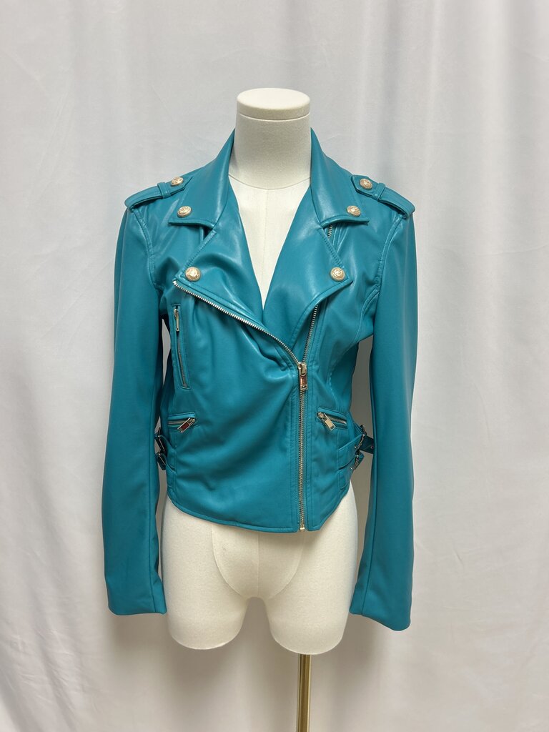 Generation Love Jade Faux Leather Moto Jacket NWT