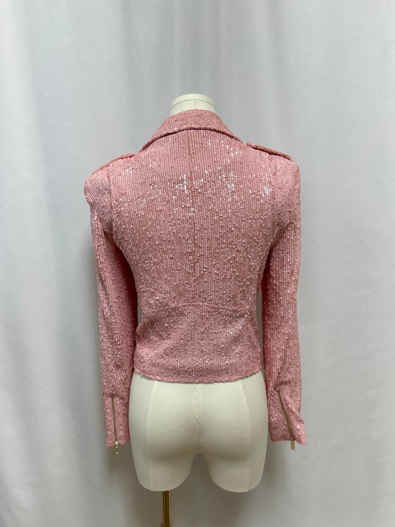 Generation Love Pink Sequin Moto Jacket