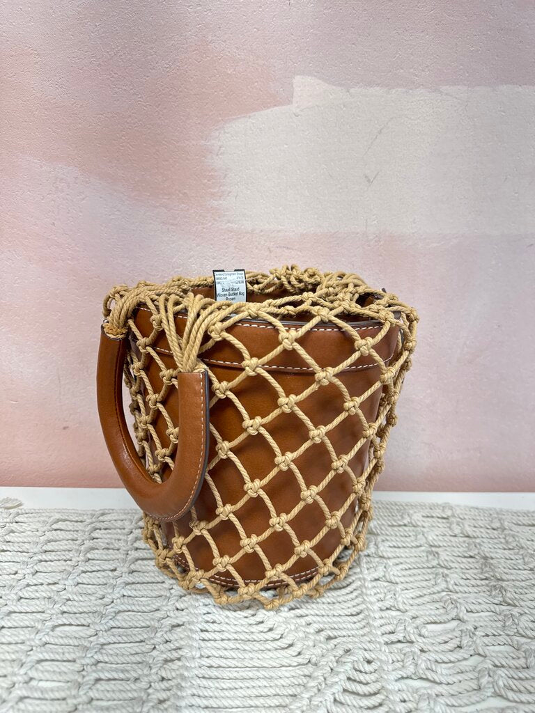 Staud Woven Bucket Bag
