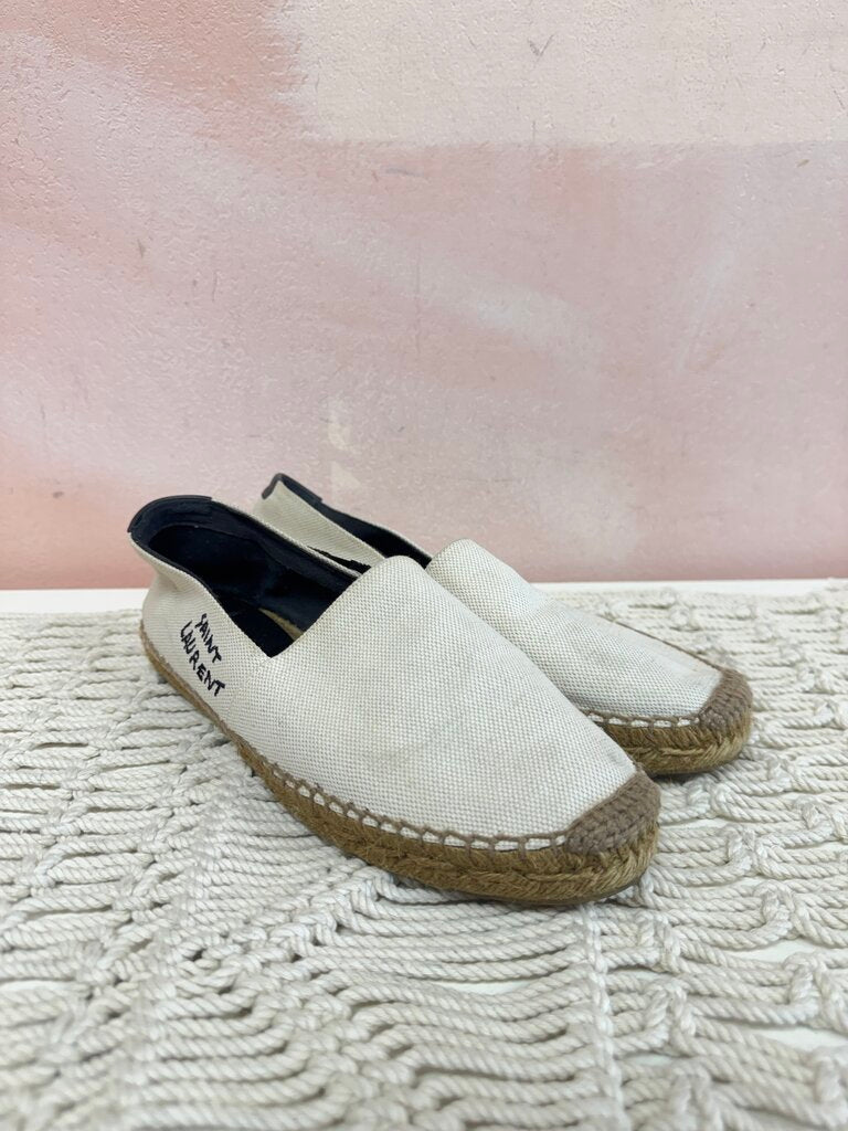 YSL Natural Espadrille w/Box