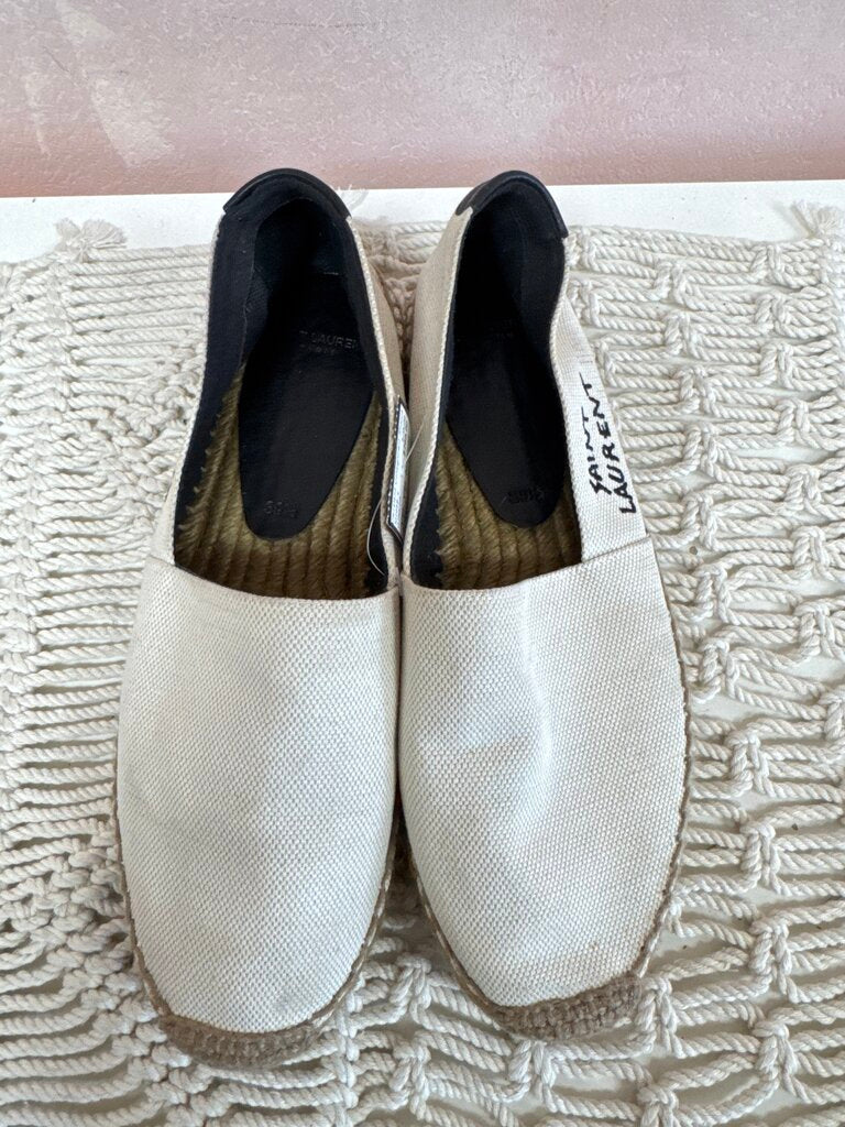 YSL Natural Espadrille w/Box
