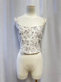 Wilfred White Floral Cropped Tan