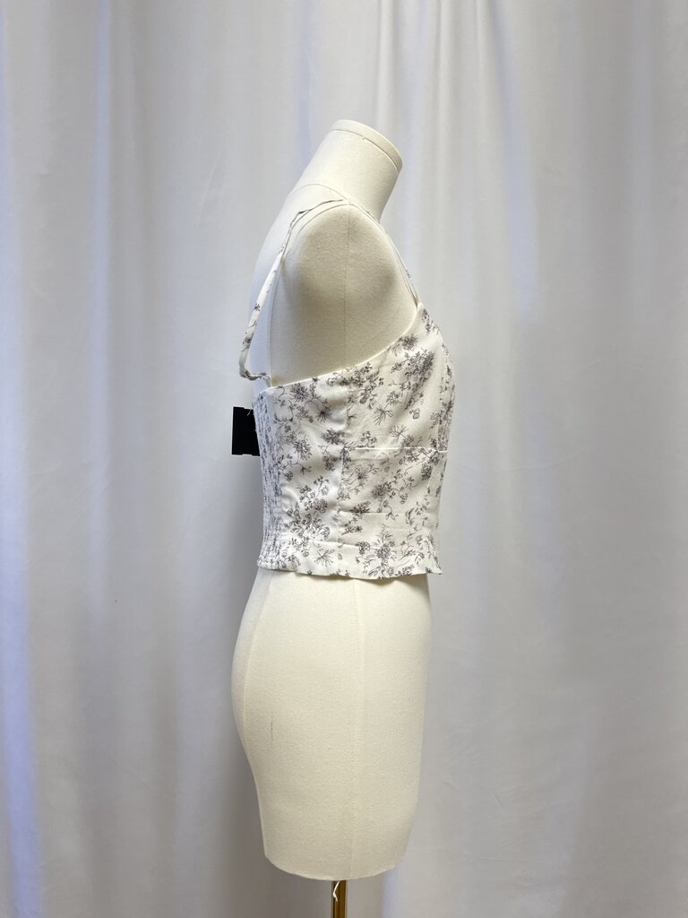 Wilfred White Floral Cropped Tan