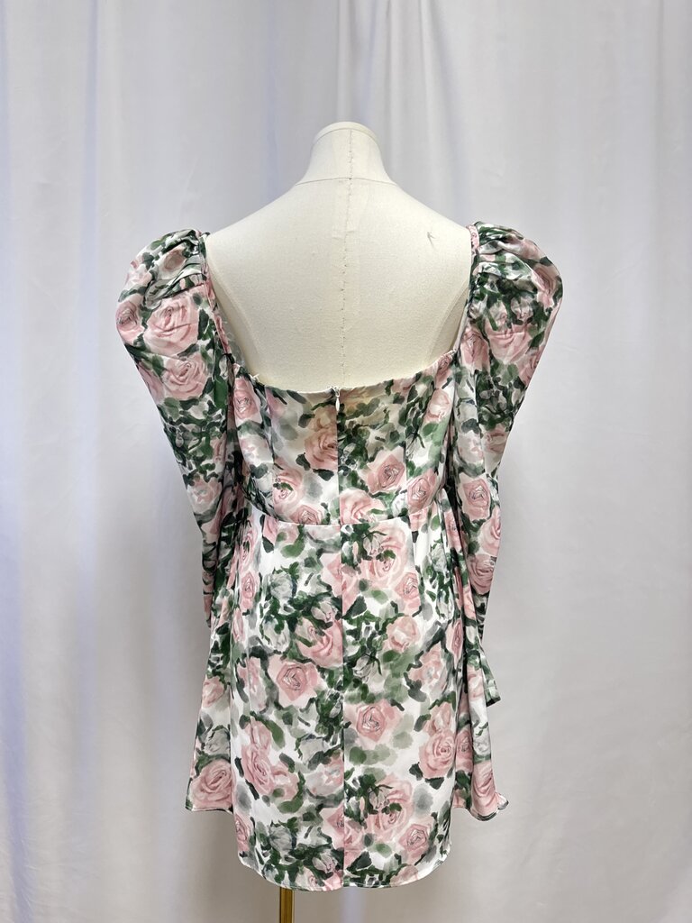 Atoir Green Floral Mini Dress