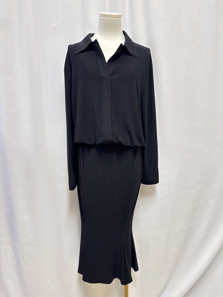 Norma Kamali Black Jersey Dress