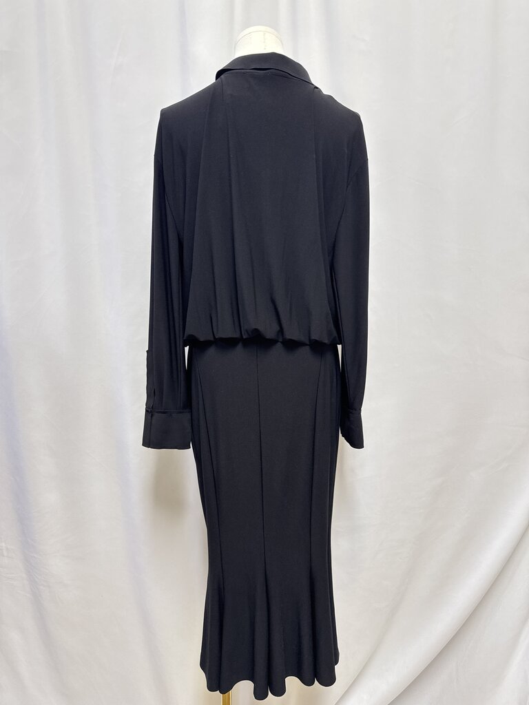 Norma Kamali Black Jersey Dress