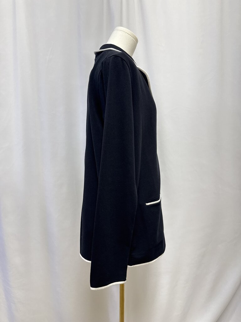 Kule Black Piped Blazer