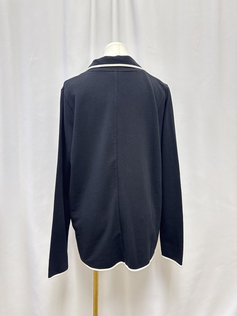 Kule Black Piped Blazer