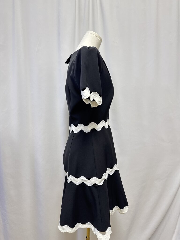 Milly Black and White Ric Rac Dress
