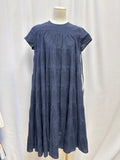 Merlette Navy Eyelet Dress