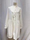 M.i.h Jeans White Ruffle Placket Dress