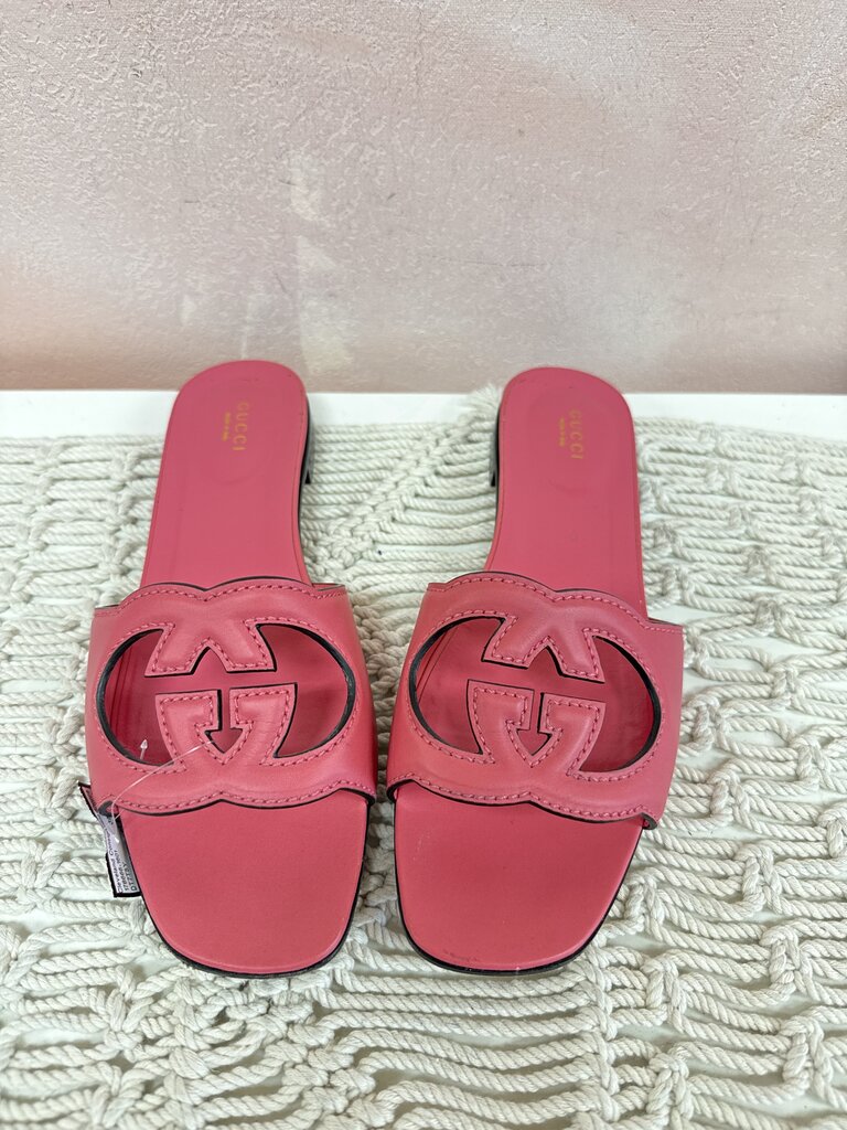Gucci Pink Double G Sandal