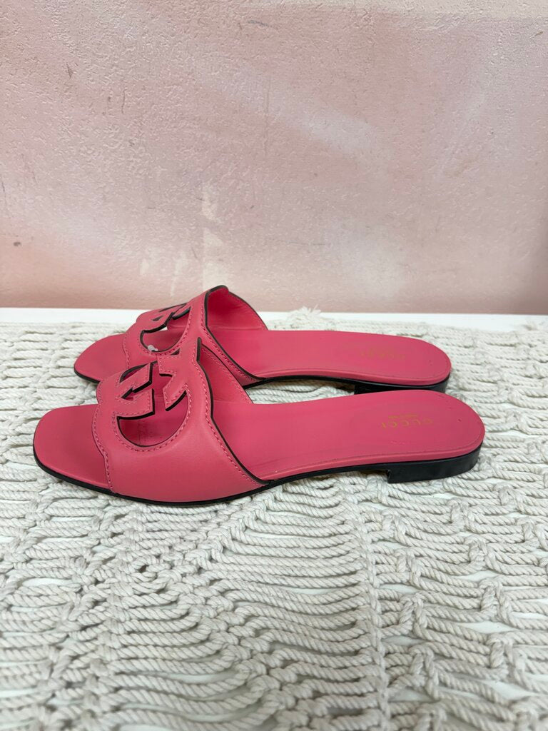 Gucci Pink Double G Sandal