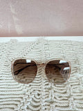 Chloe Rose Gold Metal Frame Sunglasses w/Case