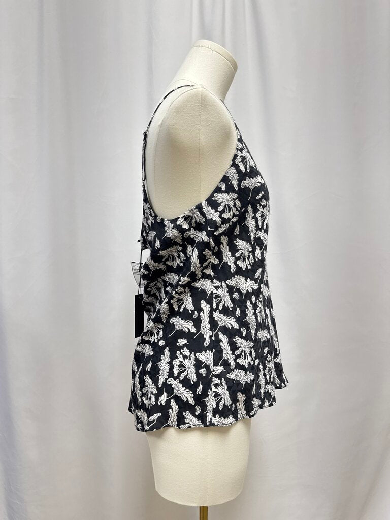 rag & bone Black and White Floral Tank NWT