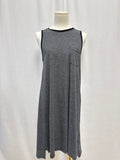ATM Black and Grey Striped Dress
