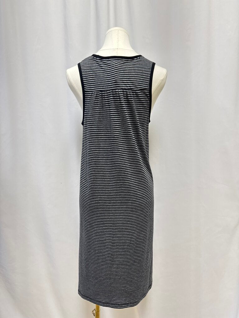 ATM Black and Grey Striped Dress