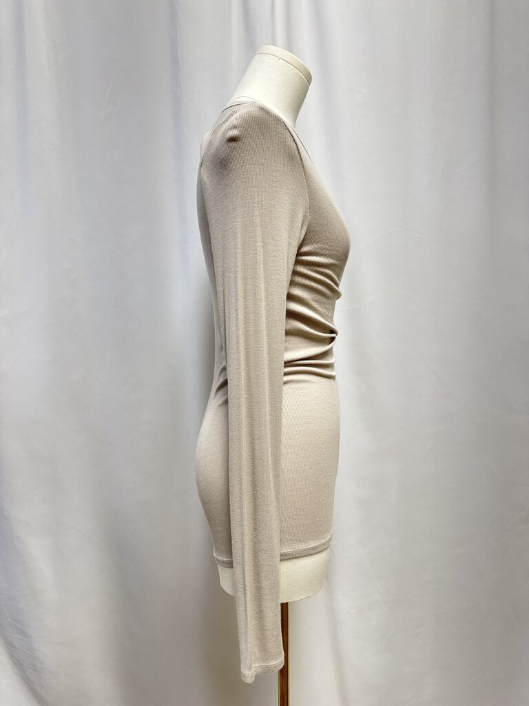 Enza Costa Tan Ribbed Tee