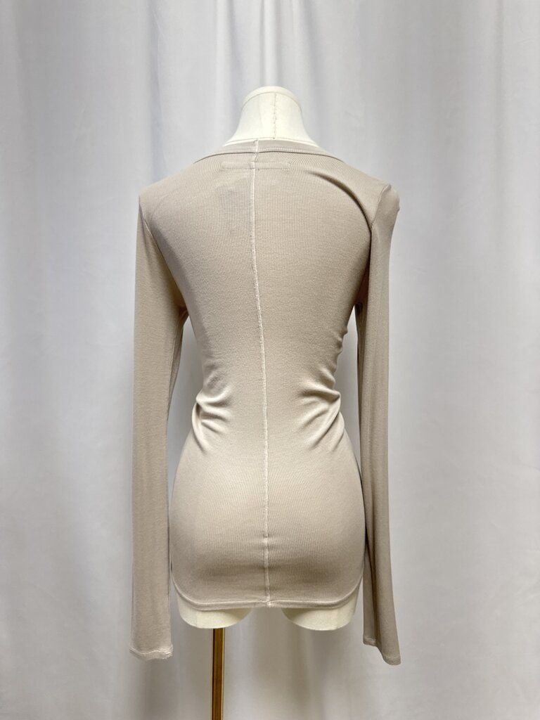 Enza Costa Tan Ribbed Tee