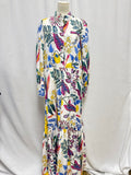 La Double J Floral Maxi Shirt Dress NWT