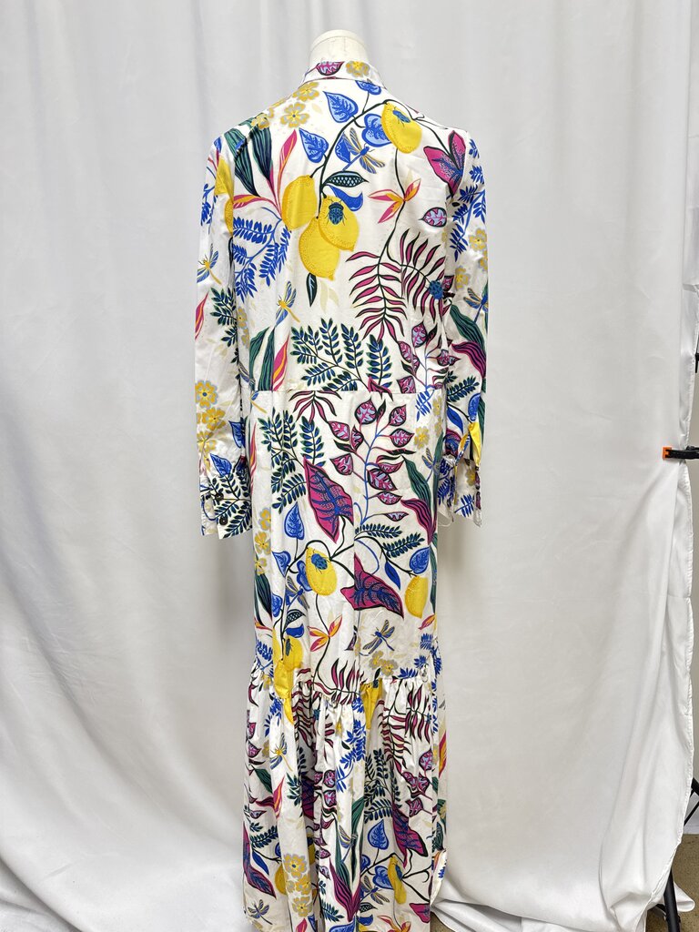 La Double J Floral Maxi Shirt Dress NWT