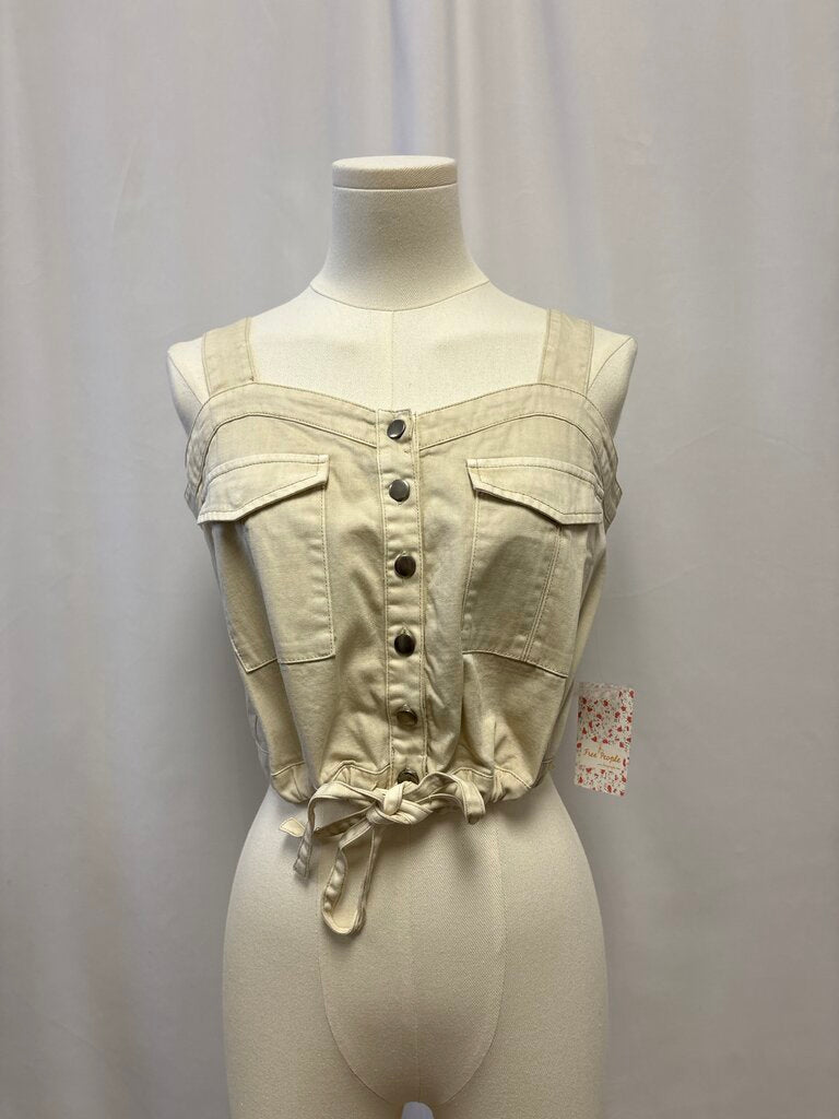 Free People Ecru Tank NWT
