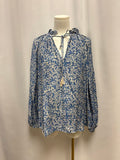 Natalie Martin Blue Floral Blouse
