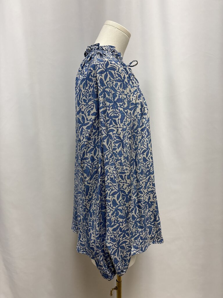 Natalie Martin Blue Floral Blouse